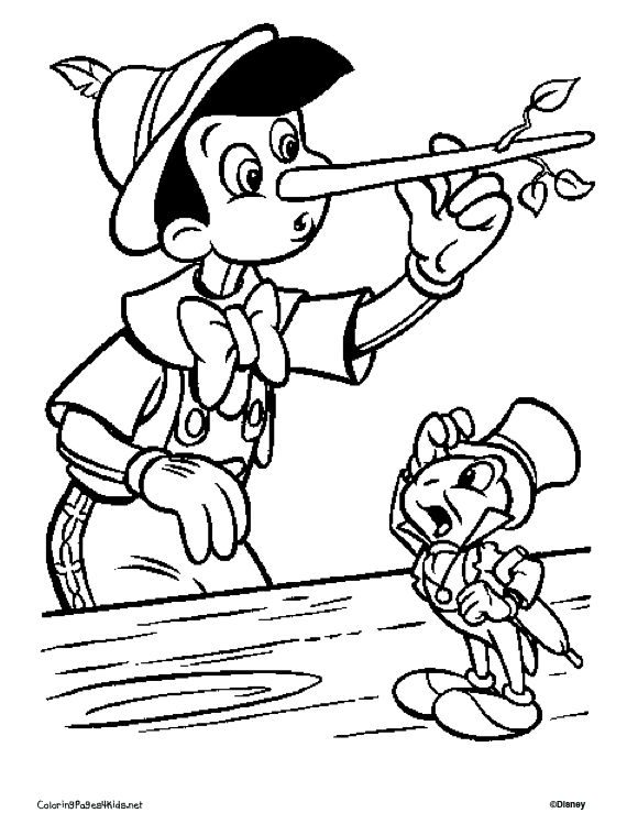 Carved out of wood pinocchio coloring pages and pictures