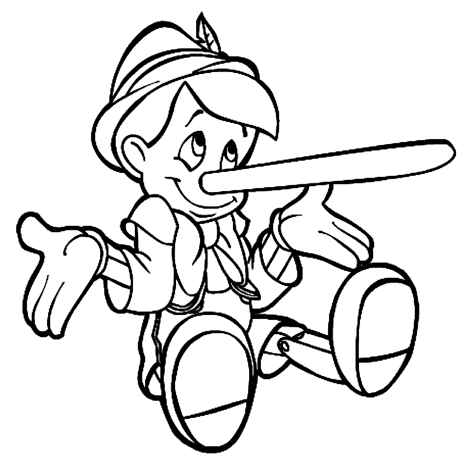 Printable pinocchio coloring pages