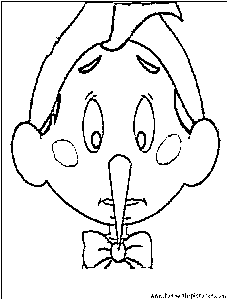 Disney pinocchio coloring page