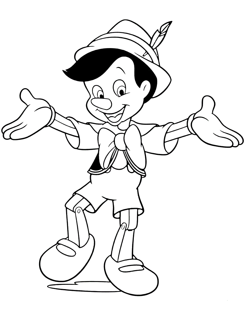 Pinocchio coloring pages