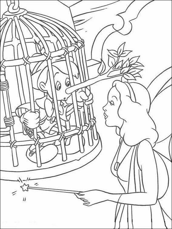 Free printable coloring pages pinocchio