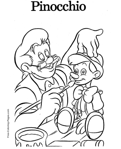 Pinocchio coloring pages