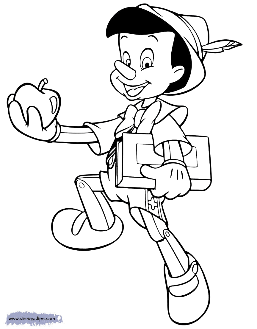 Printable pinocchio coloring pages