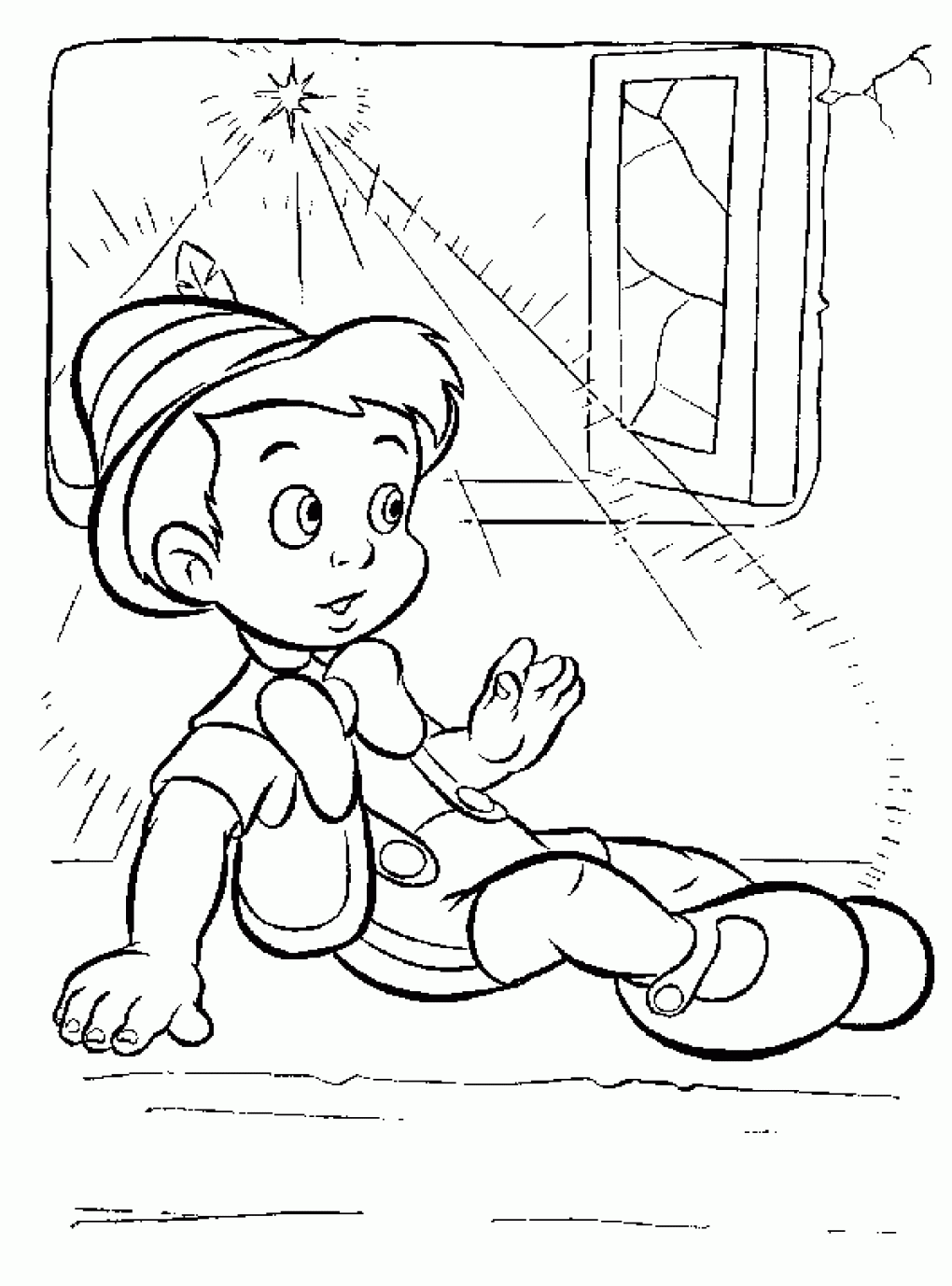 Free printable pinocchio coloring pages for kids