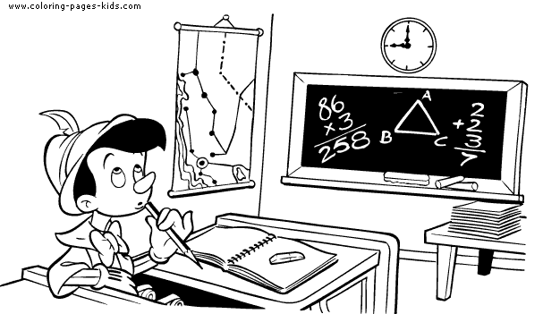 Pinocchio coloring pages