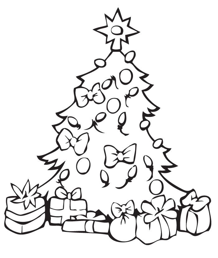 Pino de navideno n regalos para lorear dibujar rertar y adâ ãrbol de navidad para lorear pãginas para lorear de navidad hojas de navidad para lorear