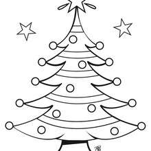 Christmas trees garlands coloring pages