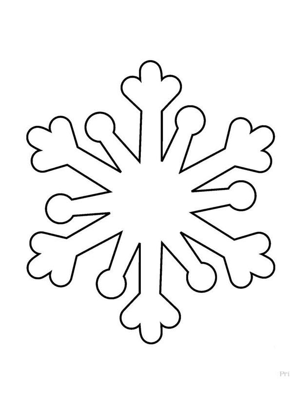 Snowflake coloring page winter fun for kids