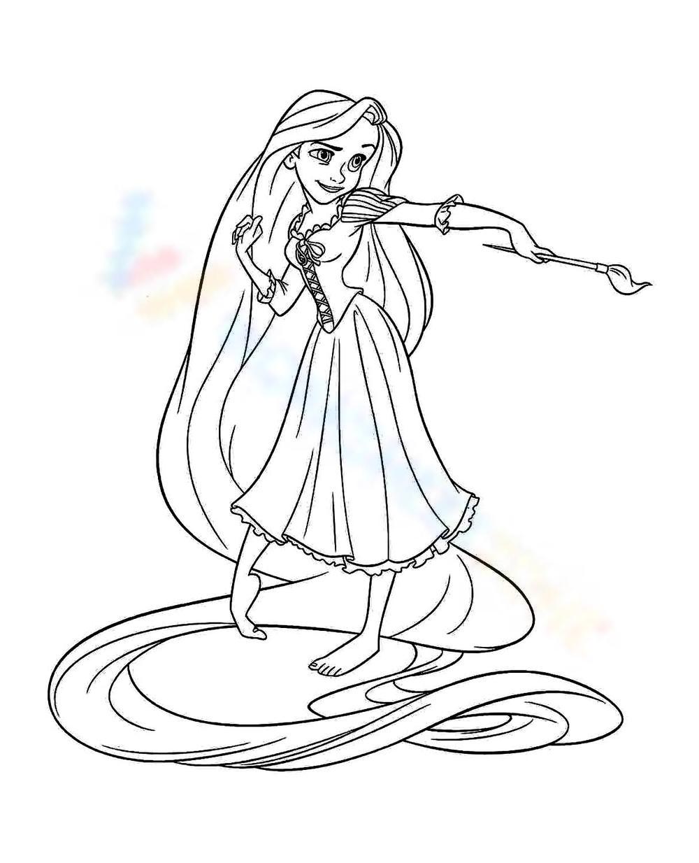 Free printable rapunzel coloring pages for all ages