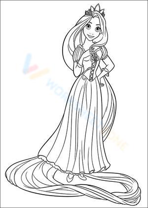 Free printable rapunzel coloring pages for all ages