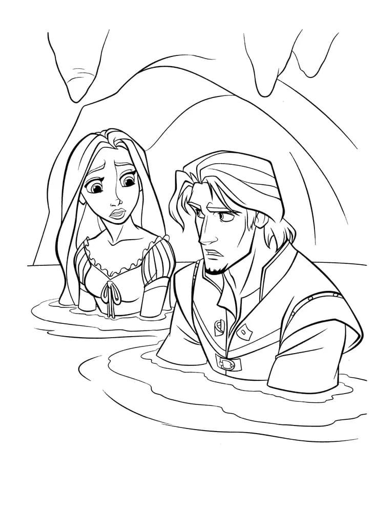 Rapunzel coloring pages