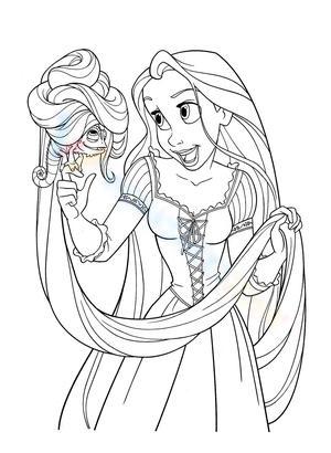 Grade coloring pages of rapunzel worksheets
