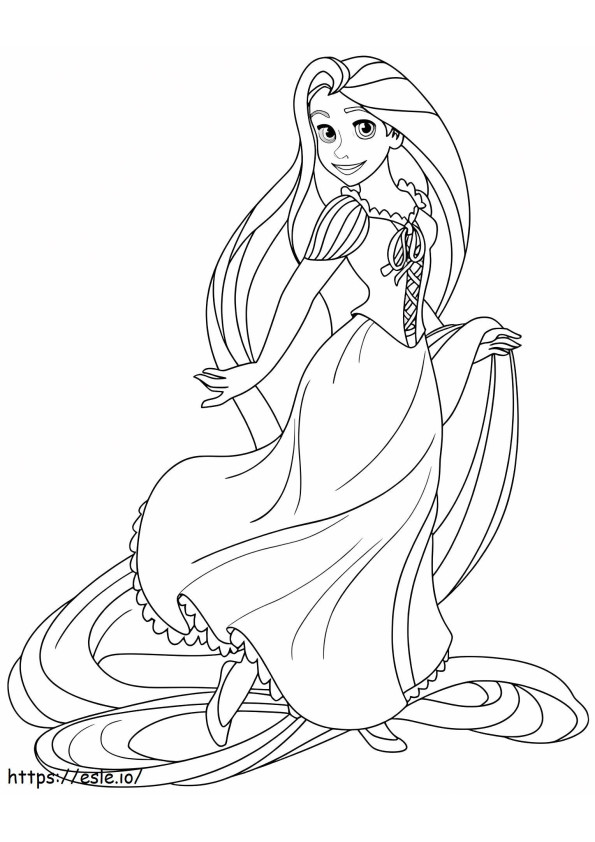 Rapunzel coloring coloring pages