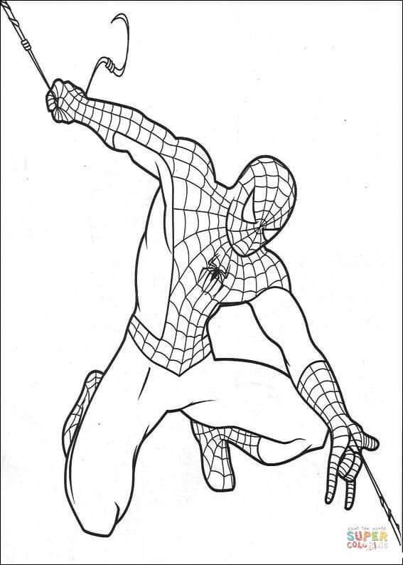 Dibujo de el hombre araãa trasladãndose para colorear dibujos para colorear imprimir gratis àªàààààààààªàµ à àààààààà ààààààà