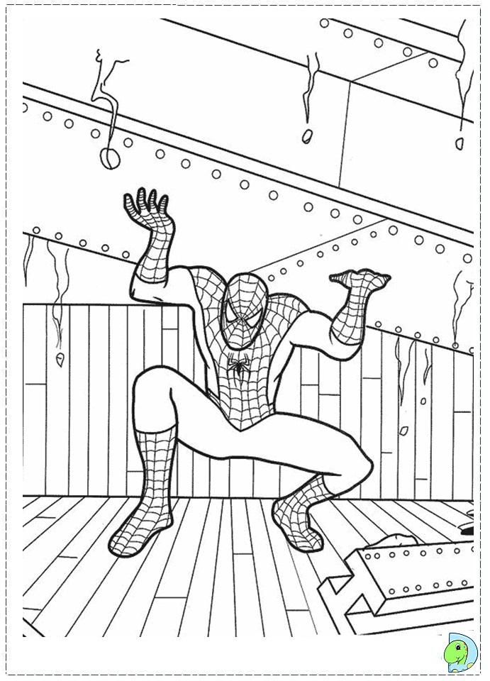 Spiderman coloring page