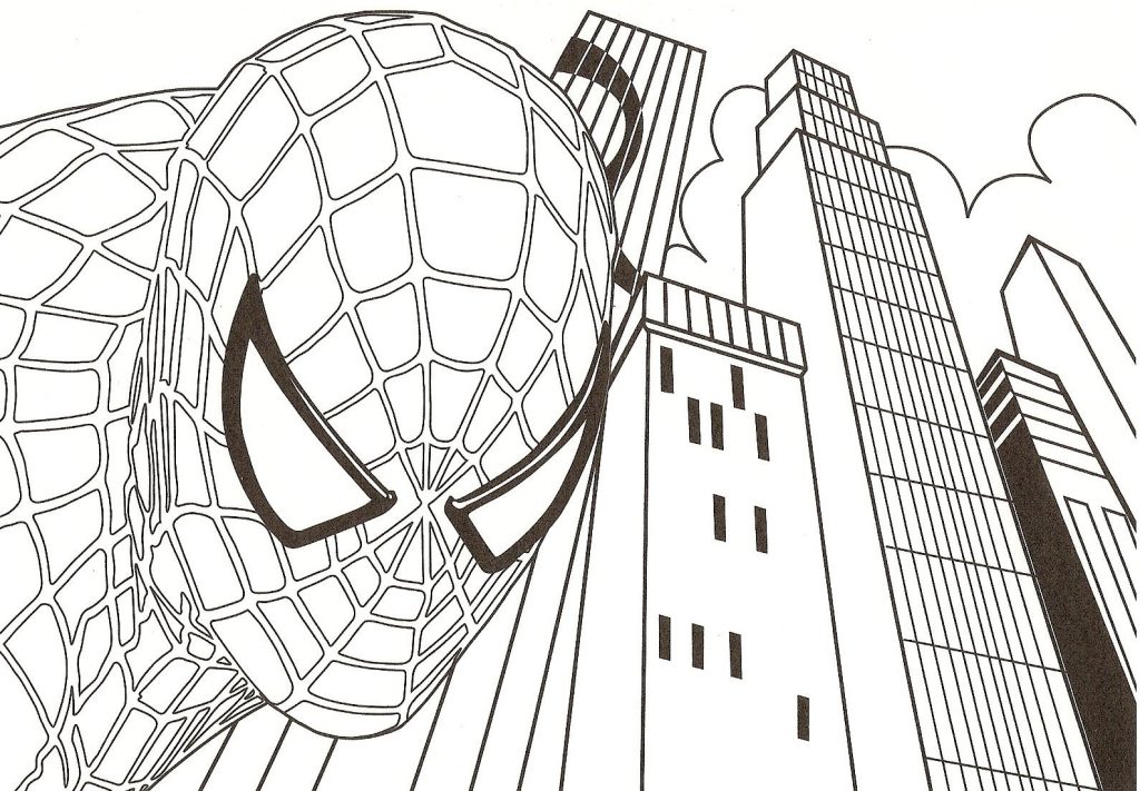 Coloring pages spiderman