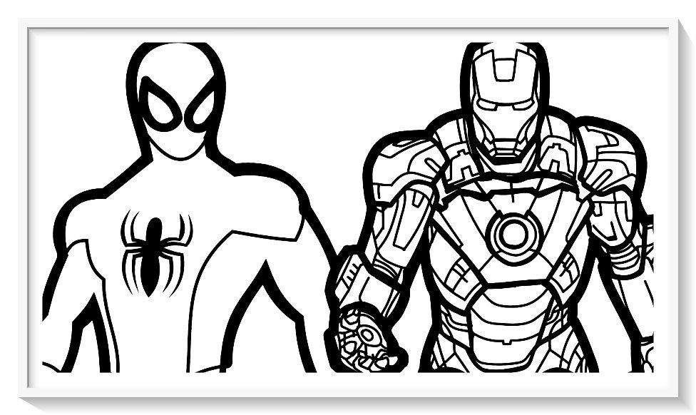 Los mãs lindos dibujos de spiderman hombre araãa para colorear y pintar a todo color imãgenes prontas para descargar â coloriage iron man coloriage spiderman