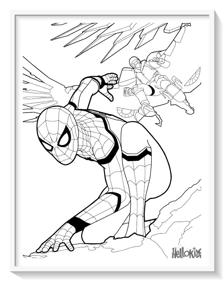 Pin em dibujos de spiderman hombre araãa para colorear