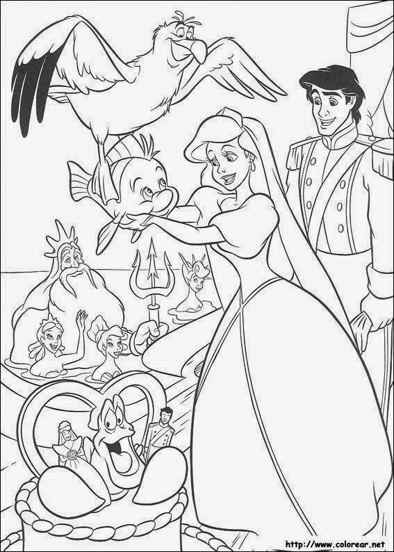 Dibujos para colorear maestra de infantil y primaria ariel la sirenita para colorear the little mermaid coloriâ prinses kleurplaatjes kleurplaten kleurboek
