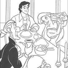 Dinner with the prince coloring pages