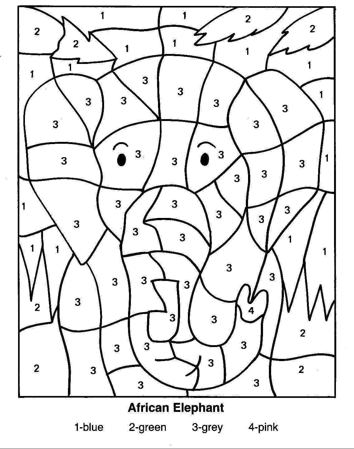 Dibujos de colorear por nãºmeros educativo para colorear y pintar â pãginas para imprimir y colorear