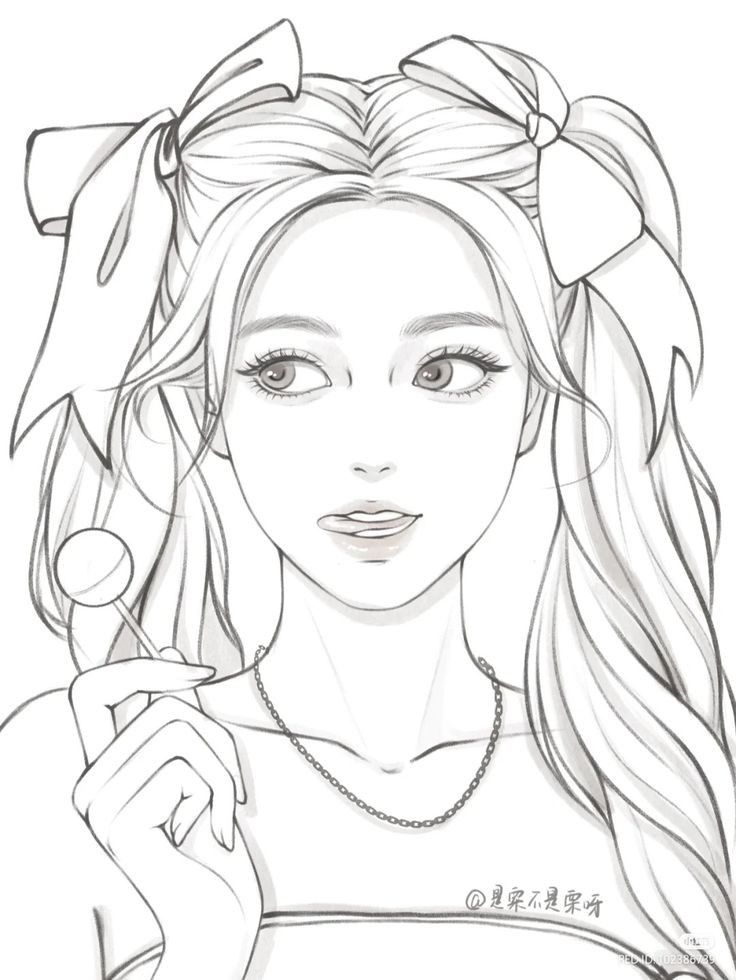 Cute colorg page cute colorg pages girl drawg sketches die drawgs