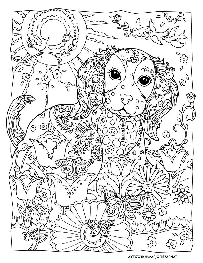 Ing soon dog coloring book dog coloring page adult coloring pages