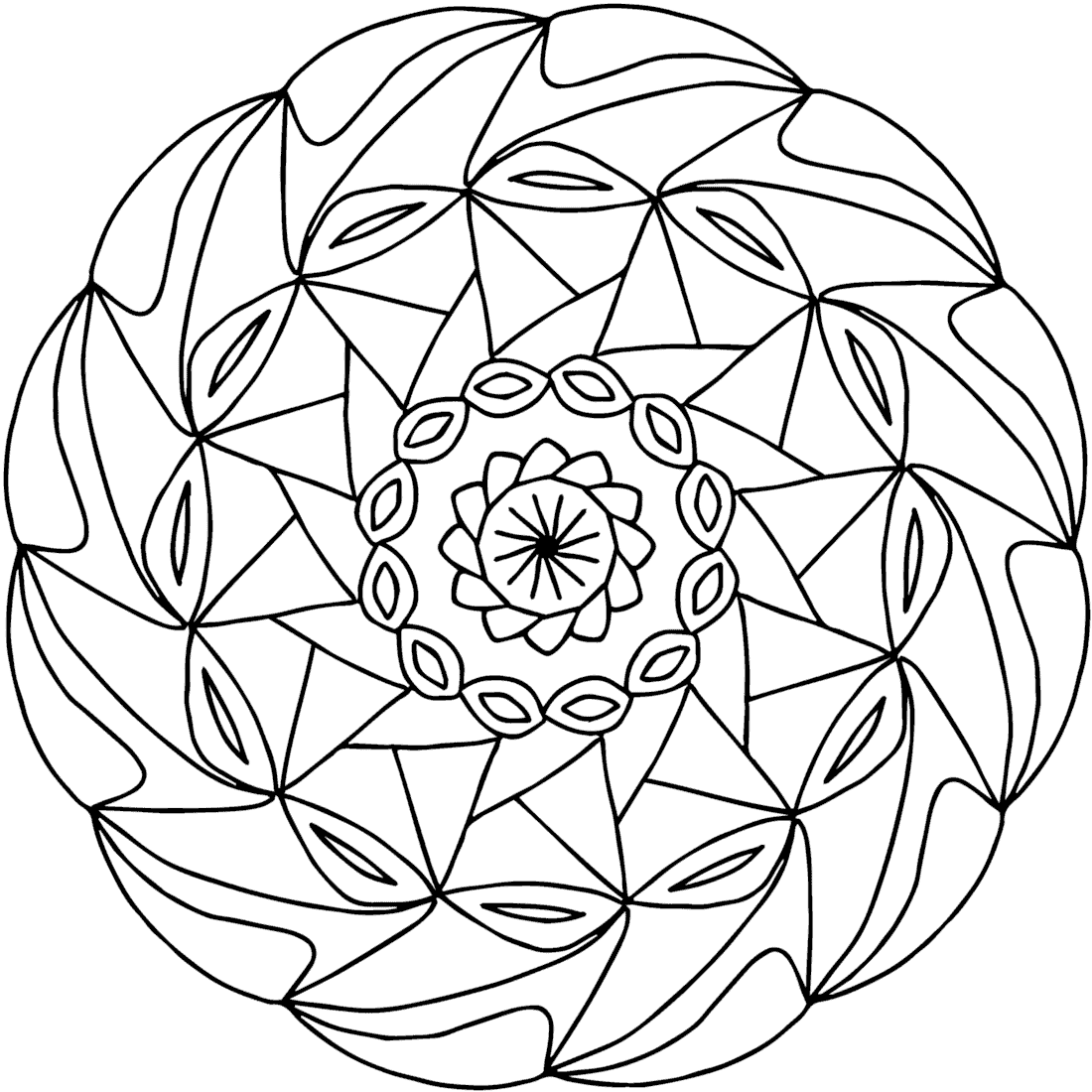 Pinwheel coloring page