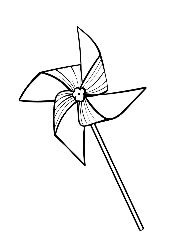 Pinwheel coloring pages