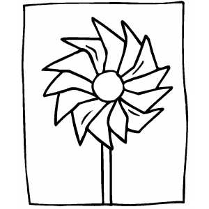Pinwheel coloring page
