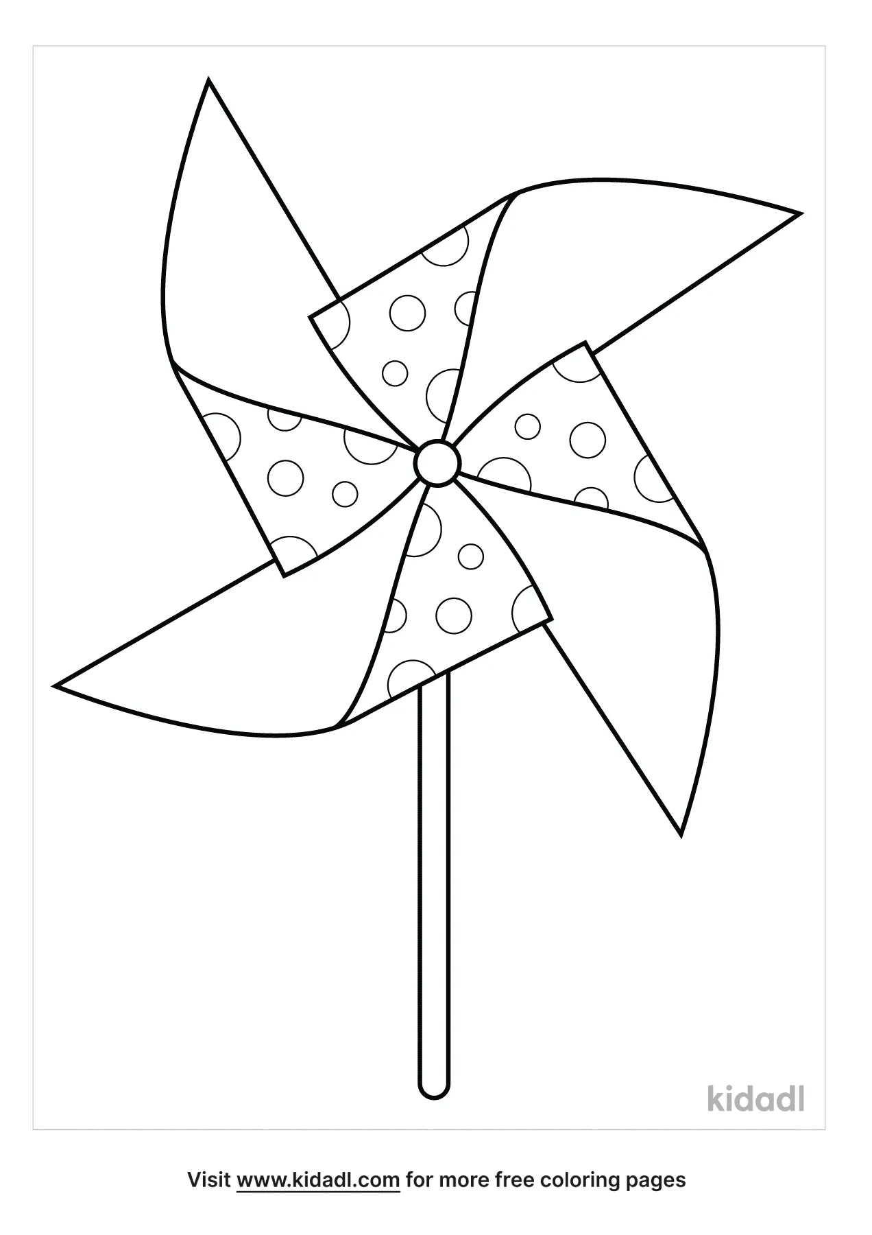 Free pinwheel coloring page coloring page printables