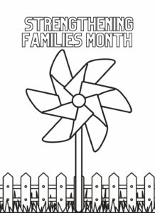 Pinwheel coloring sheet