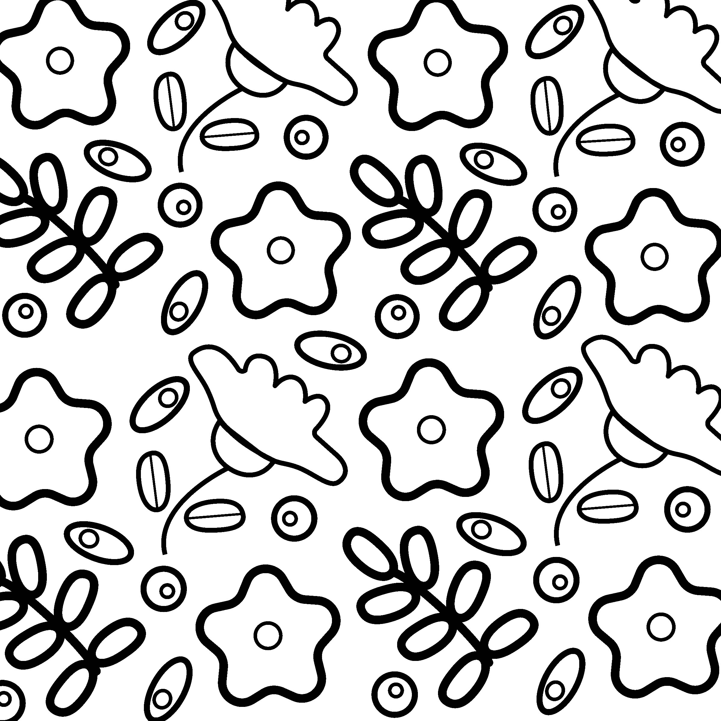Pinwheel flower coloring page project