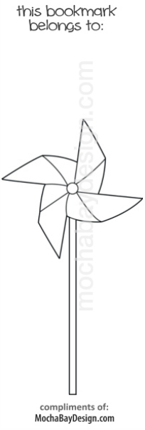 Print pinwheel coloring page