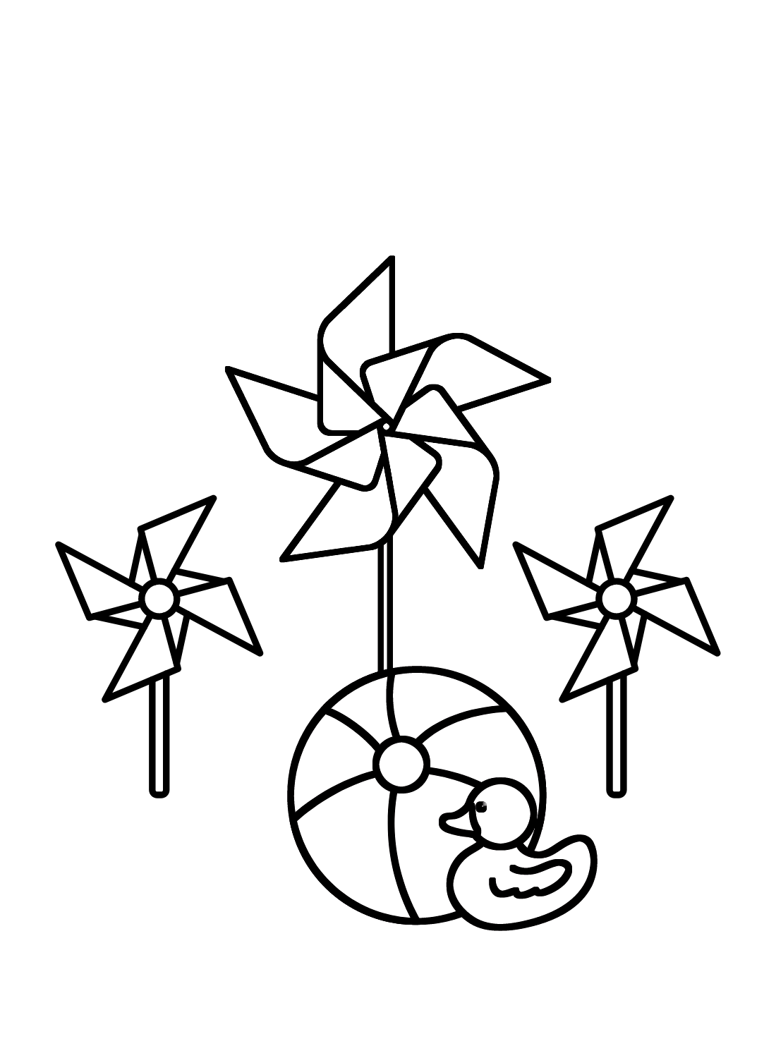 Pinwheel coloring pages printable for free download