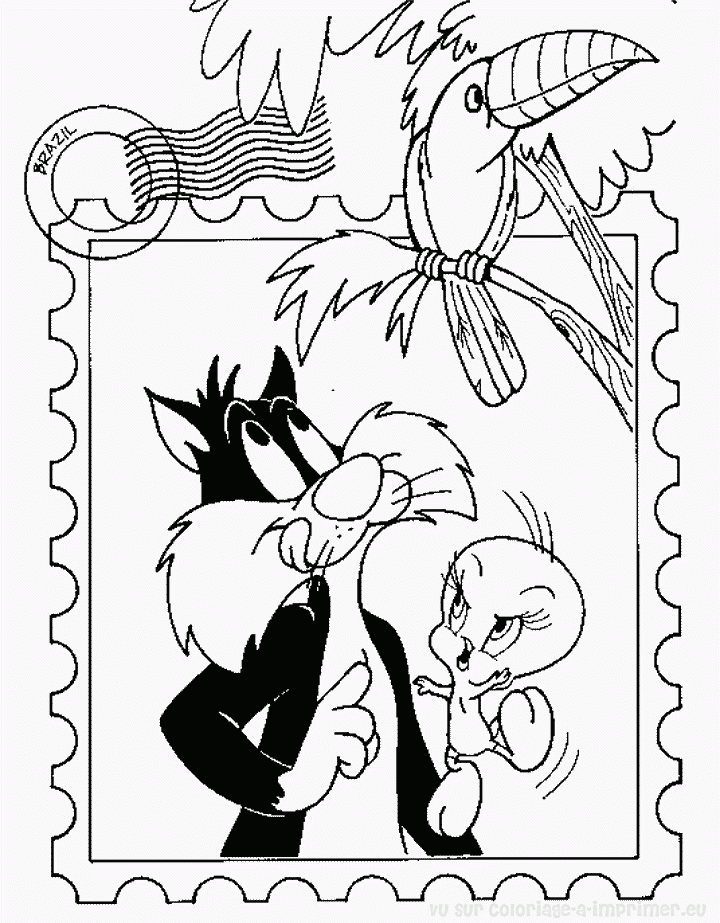 Dibujo de piolãn y silvestre para colorear y pintar