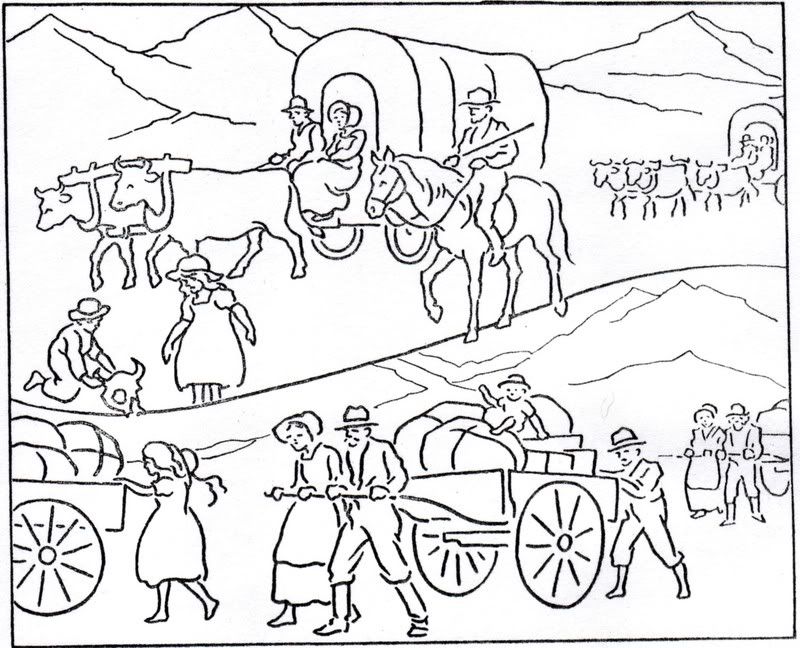 Pioneiros desenhos para colorir desenhos