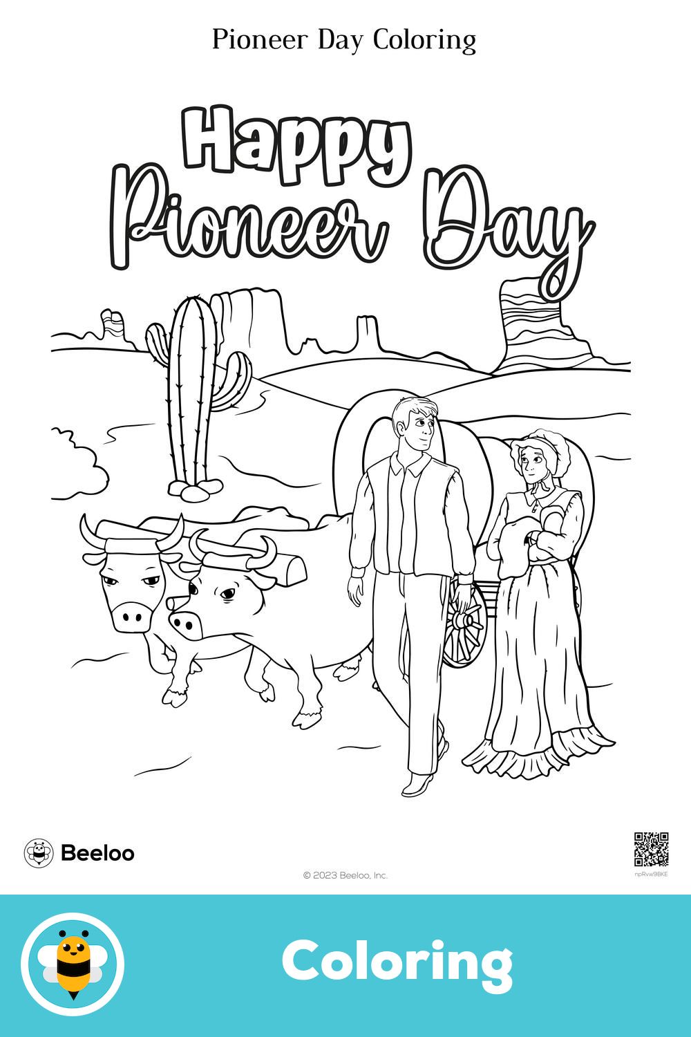 Pioneer day coloring in pioneer day coloring pages for kids worksheets for kids