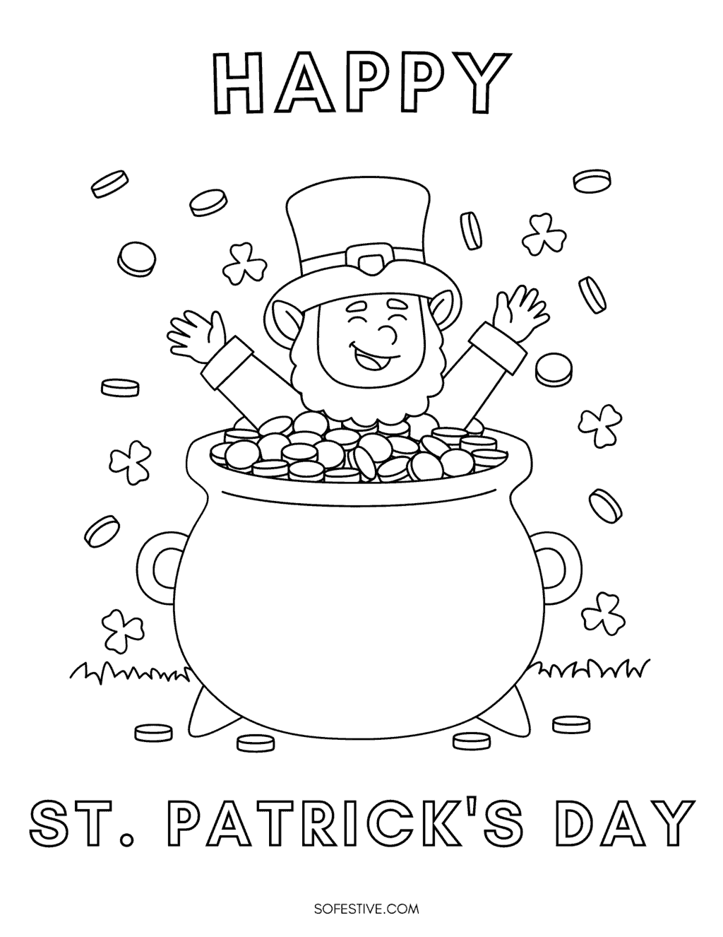 Free st patricks day coloring pages