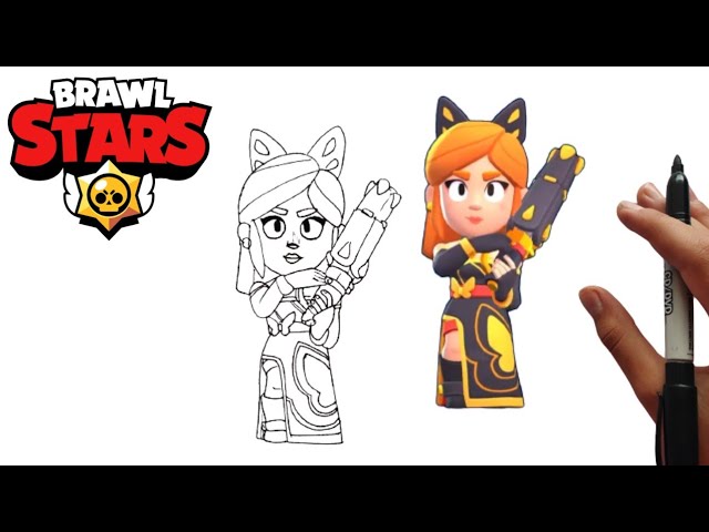 Drawing new brawler skin mariposa piper
