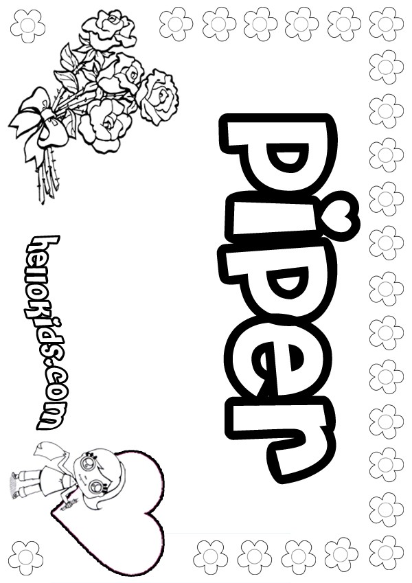 Piper coloring pages