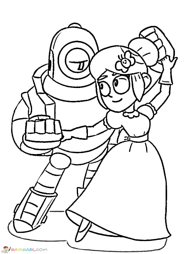 Coloring pages piper print for free character brawl stars