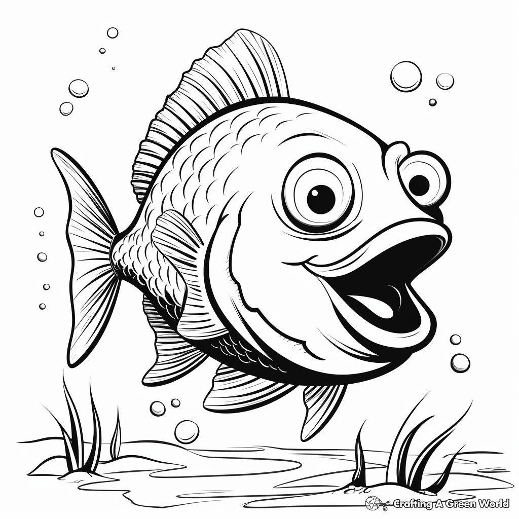 Piranha coloring pages