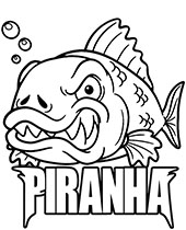 Cartoon seahorse coloring page