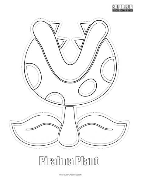 Pirahna plant coloring page