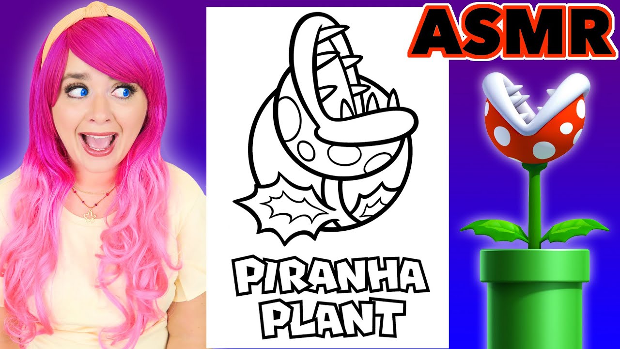 Asr coloring piranha plant super ario caling asr coloring for relaxation stress