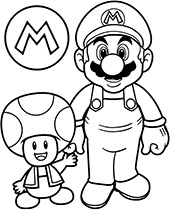 Piranha plant coloring sheet