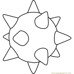 Piranha plant coloring page for kids