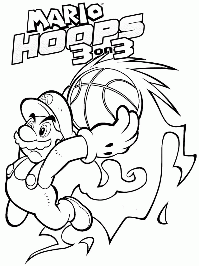 Piranha plant coloring page