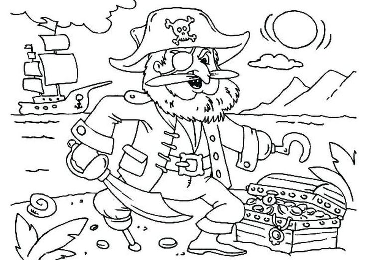 Free pirate coloring pages pdf download